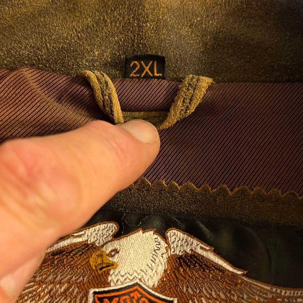 Harley-Davidson Brown Distressed Leather Performance Jacket - Picture 10 of 10